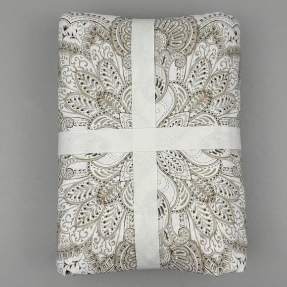 Pottery Barn Sonya Duvet Cover King/Cal King 108x92 Cotton Paisley Neutral NWT - Picture 4 of 6